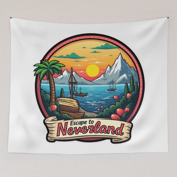 Item preview, Escape to Neverland – Vintage Tropical Fantasy Design designed and sold by duke818.