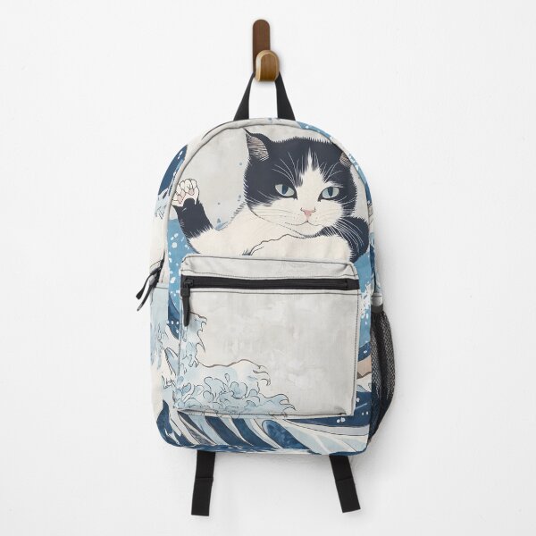 Item preview, Cat Rides Iconic Ocean Surge designed and sold by Cat-Wave-Dream.