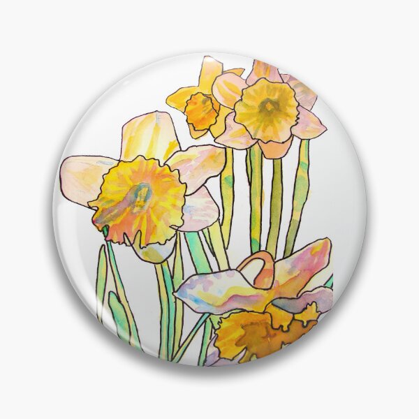 Item preview, Daffodil Watercolor Abstract Painting designed and sold by Sarah  Rajkotwala.
