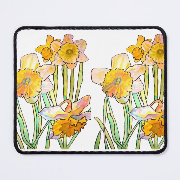 Item preview, Daffodil Watercolor Abstract Painting designed and sold by Sarah  Rajkotwala.