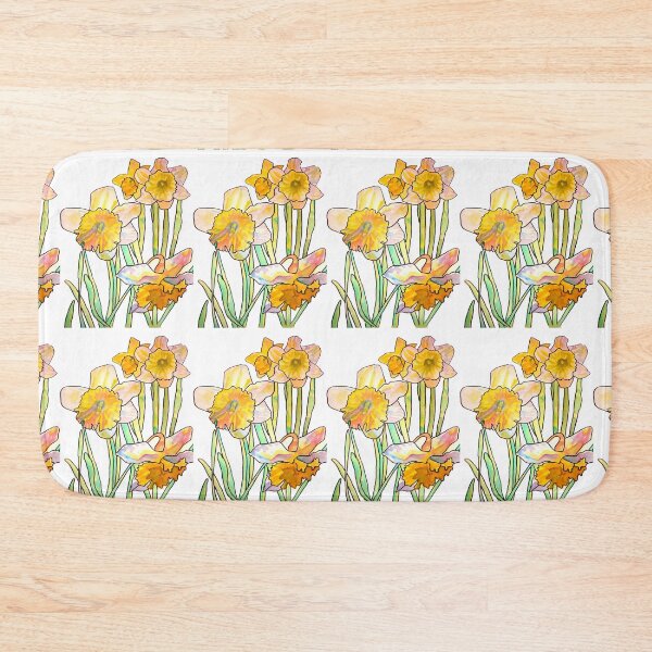 Item preview, Daffodil Watercolor Abstract Painting designed and sold by Sarah  Rajkotwala.