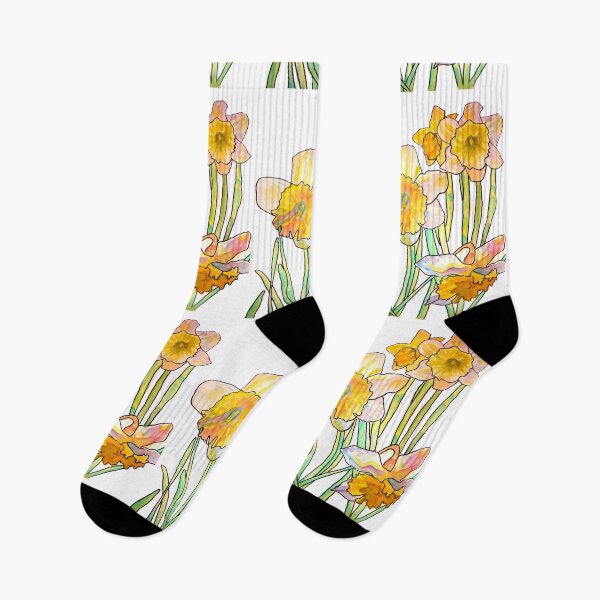 Item preview, Daffodil Watercolor Abstract Painting designed and sold by Sarah  Rajkotwala.