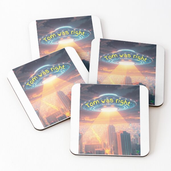 Item preview, UFO message: Tom was right designed and sold by Smileyt-shirt.
