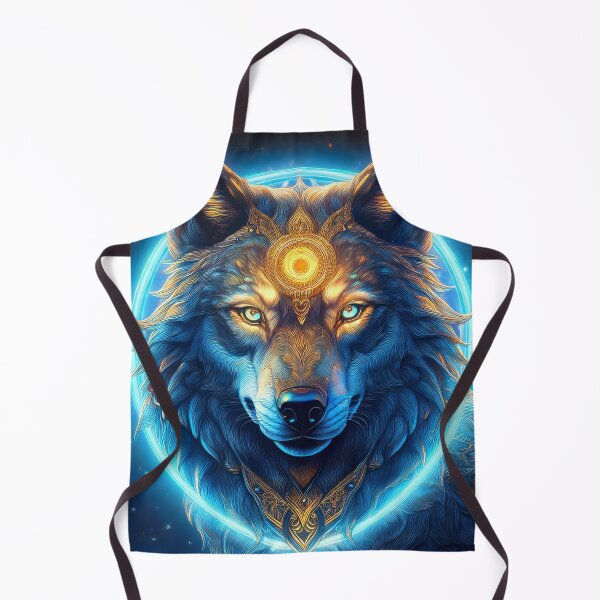 Item preview, Futuristic Totem Wolf - Wild Spirit and Cosmic Energy designed and sold by HighestMind_888.