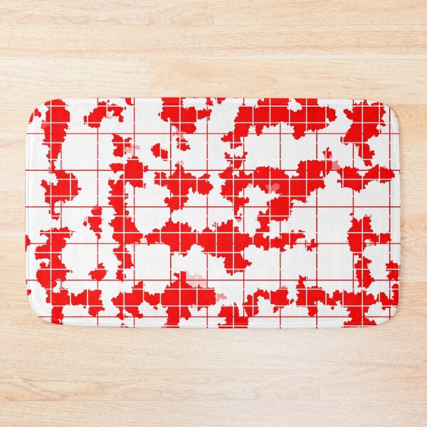 Item preview, Red White Irregular Abstract Pattern Design  designed and sold by PatternTitan.