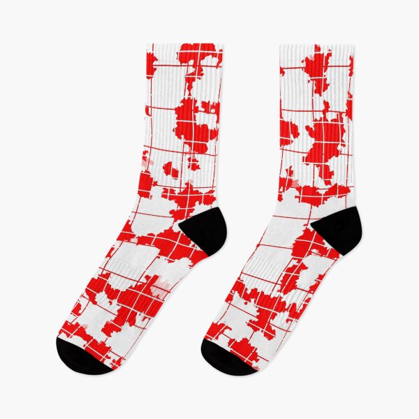 Item preview, Red White Irregular Abstract Pattern Design  designed and sold by PatternTitan.