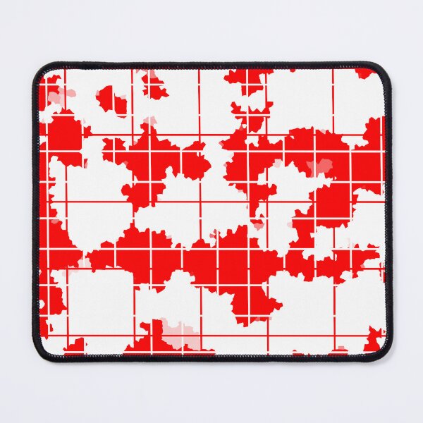 Item preview, Red White Irregular Abstract Pattern Design  designed and sold by PatternTitan.