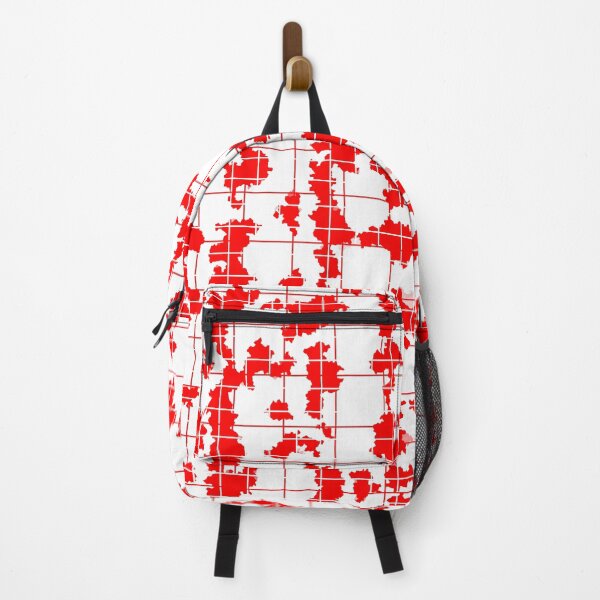 Item preview, Red White Irregular Abstract Pattern Design  designed and sold by PatternTitan.