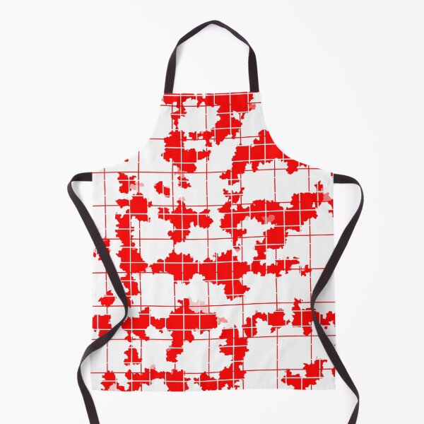Item preview, Red White Irregular Abstract Pattern Design  designed and sold by PatternTitan.