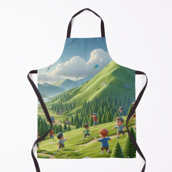 Item preview, Kite Flying in Mountain Landscape: 3D Kids Art designed and sold by choder61.