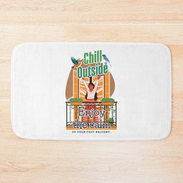 Item preview, Chill Outside Embrace Green Serenity On A Cozy Balcony designed and sold by SplashTastic.