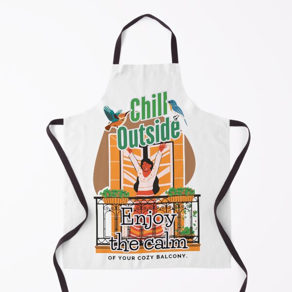 Item preview, Chill Outside Embrace Green Serenity On A Cozy Balcony designed and sold by SplashTastic.