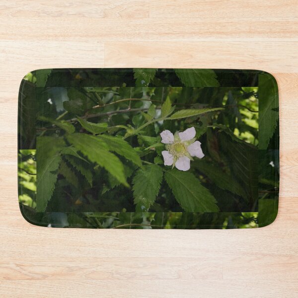Item preview, White flower (Rubus rosifolius) wallpaper  ||  Flower Photography designed and sold by Yusuf-Design.