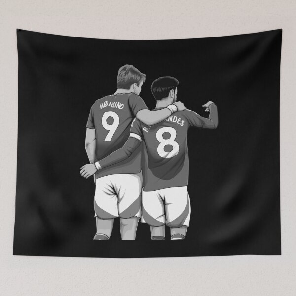 Item preview, Rasmus Højlund and Bruno Fernandes Black and White Version designed and sold by Aldduardo.