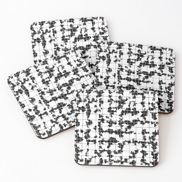 Item preview, Black White Irregular Abstract Pattern Design  designed and sold by PatternTitan.