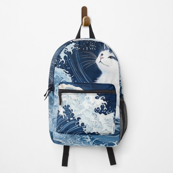 Item preview, Cat in Dynamic Ocean Roar designed and sold by Cat-Wave-Dream.
