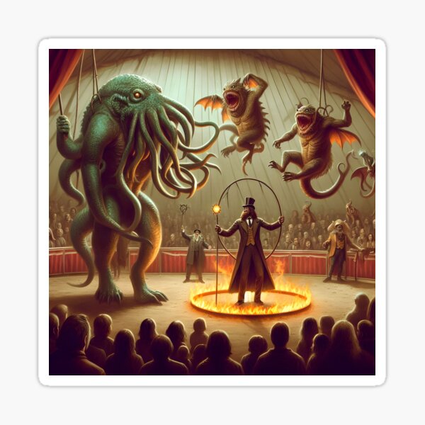 Item preview, Cthulhu Circus Comes To Town designed and sold by CatManDrew.