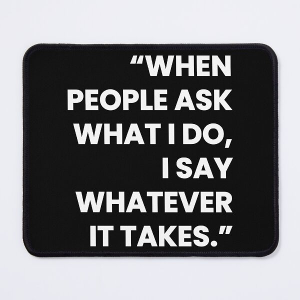 Item preview, "When People Ask What I Do..." - Sassy & Determined Quote designed and sold by Doodle Whimsy.