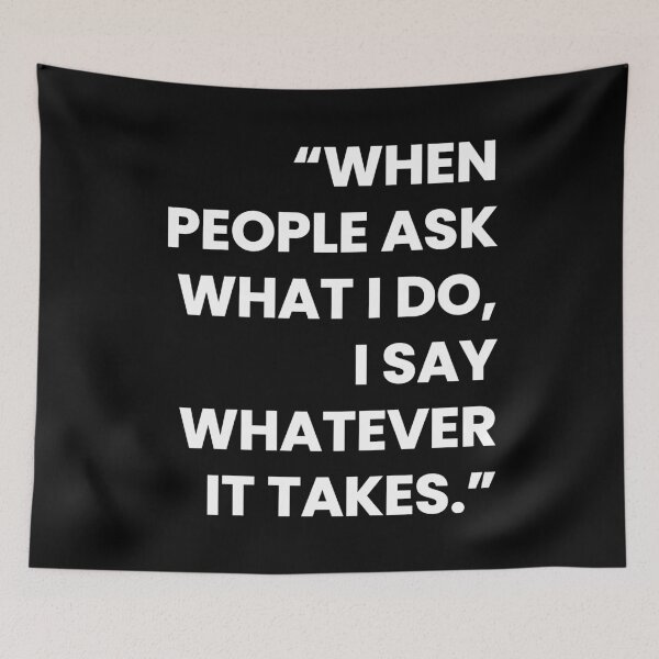 Item preview, "When People Ask What I Do..." - Sassy & Determined Quote designed and sold by Doodle Whimsy.
