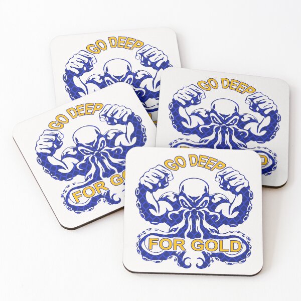 Item preview, Go Deep For Gold; Gold Diver; Gold Rush; designed and sold by StickerApe.