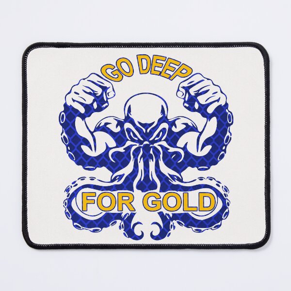 Item preview, Go Deep For Gold; Gold Diver; Gold Rush; designed and sold by StickerApe.