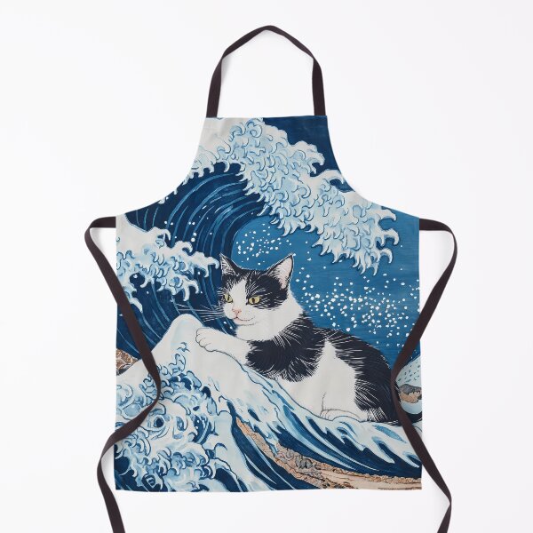 Item preview, Cat Riding Ocean Wave designed and sold by Cat-Wave-Dream.
