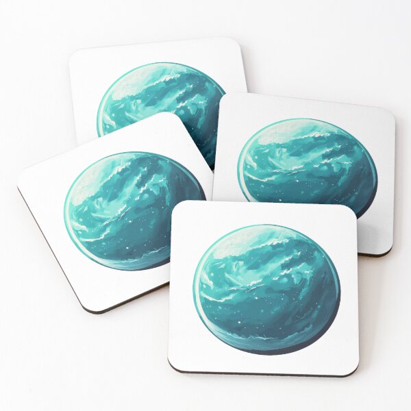Item preview, Minimalist Teal Planet – Modern Space Illustration designed and sold by AchaRat.