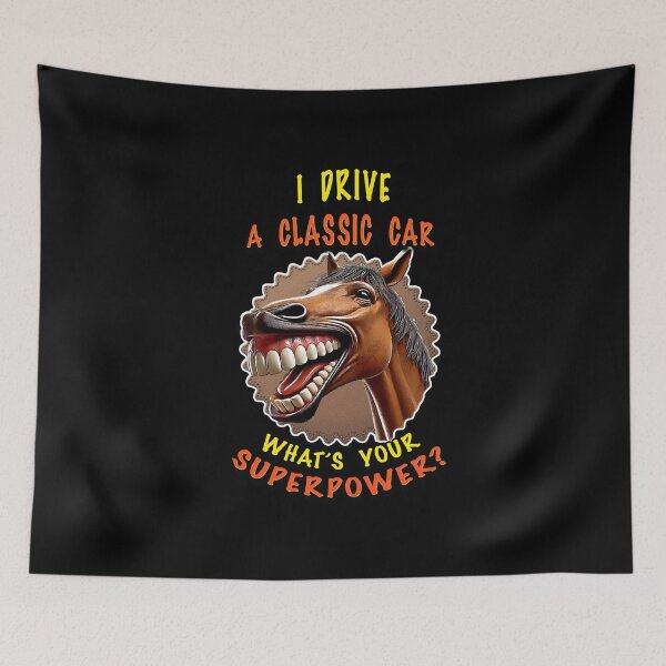 Item preview, Funny Classic Car T-Shirt | Horsepower Superpower Design designed and sold by Michael van der Hoorn.