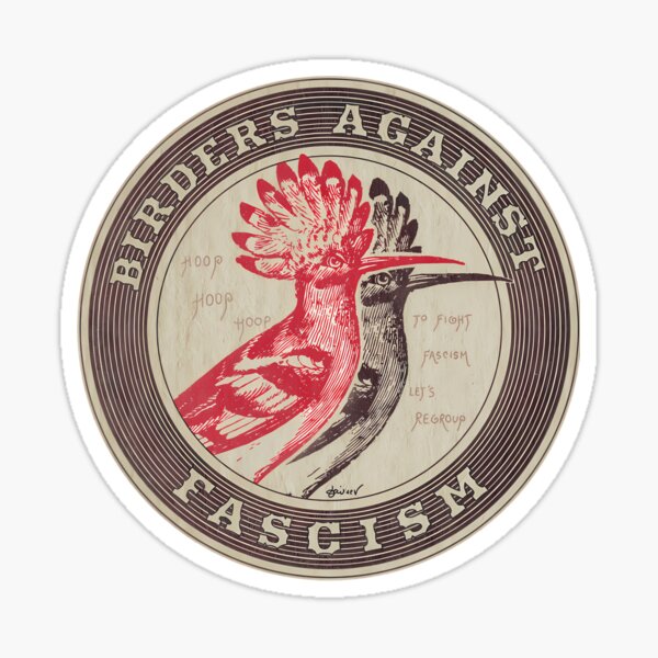 Item preview, Birders Against Fascism Logo designed and sold by MagicShopPlus.