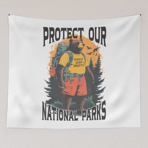 Item preview, Protect Our National Parks Bear Vintage designed and sold by GrulkeNedrow.