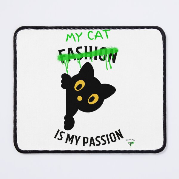 Item preview, My CAT is my passion: Cat lover (black) designed and sold by Smileyt-shirt.