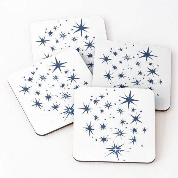 Item preview, Minimalist Blue Star Cluster - Modern Celestial Art designed and sold by AchaRat.