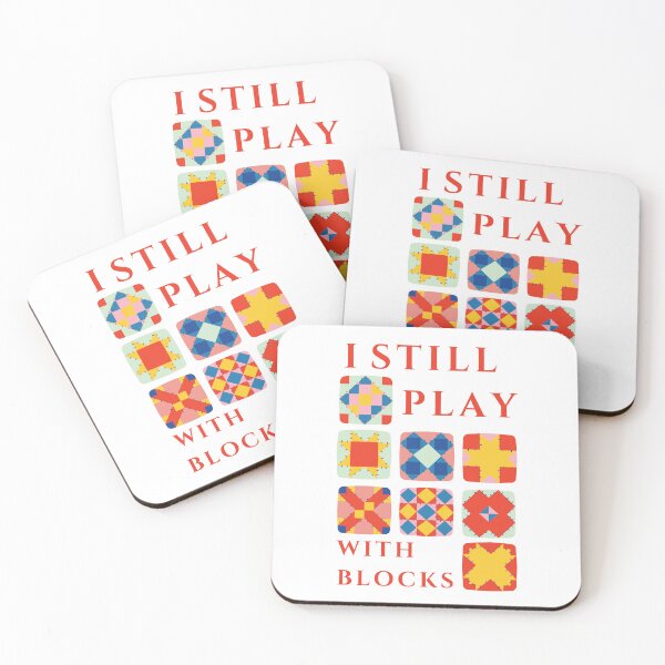 Item preview, I Still Play With Blocks Quilt Funny Quilting  designed and sold by Wiss2Arts.