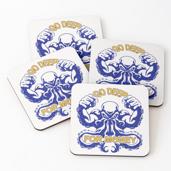 Item preview, Go Deep For Money; Commercial Diver; designed and sold by StickerApe.