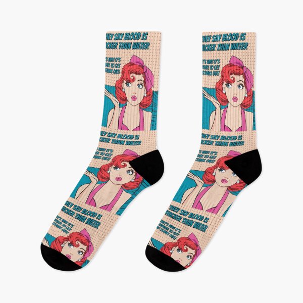 Item preview, Retro Woman, Blood is Thicker Than Water designed and sold by AASparksDesigns.