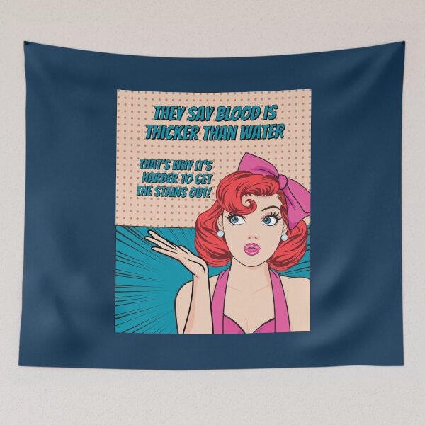 Item preview, Retro Woman, Blood is Thicker Than Water designed and sold by AASparksDesigns.