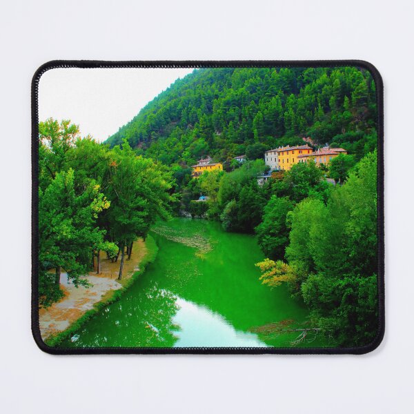 Item preview, View from Ponte della Concordia at the Metauro river in Fossombrone designed and sold by Kristina Drozd.