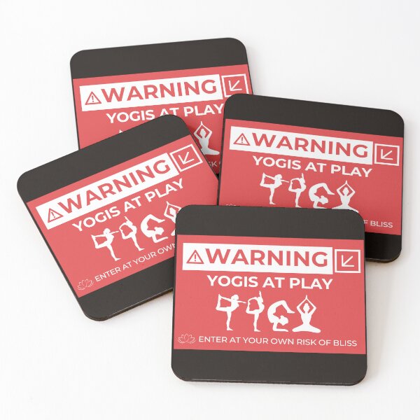 Item preview, Warning! Yogis at Play designed and sold by Yogabyadeola.