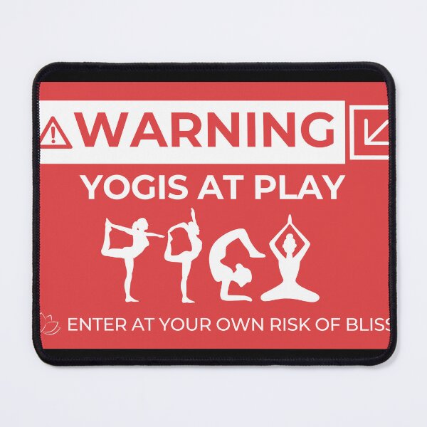 Item preview, Warning! Yogis at Play designed and sold by Yogabyadeola.