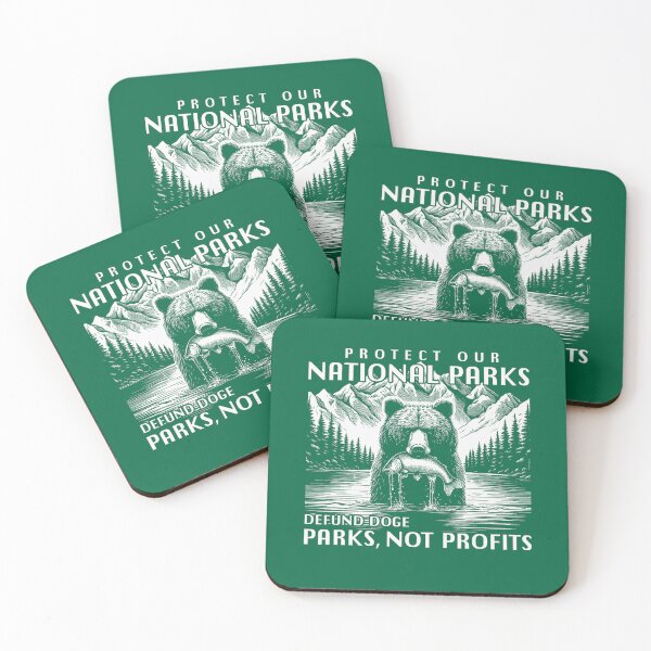 Item preview, Protect Our National Parks Defund DOGE Retro designed and sold by GrulkeNedrow.