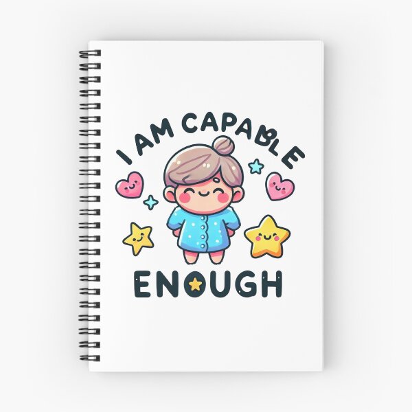 Item preview, I Am Capable Enough | Positive Affirmation Cartoon Design designed and sold by Chillspire.