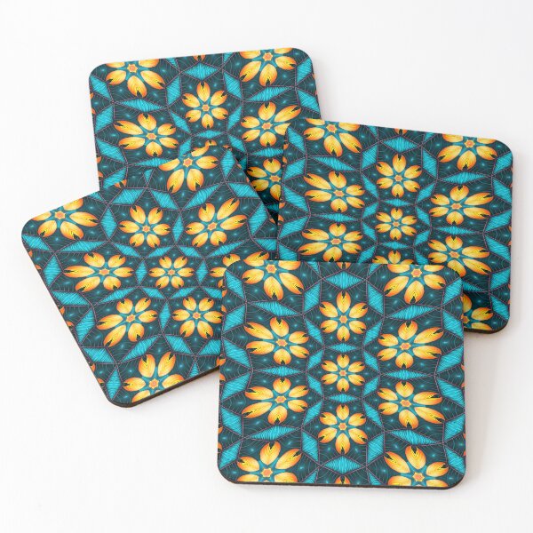 Item preview, Yellow Abstract Flowers designed and sold by Patternflower.