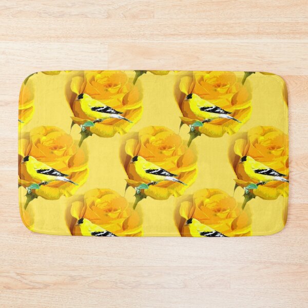 Item preview, A Yellow Finch on a Yellow Rose designed and sold by kristalcurt.