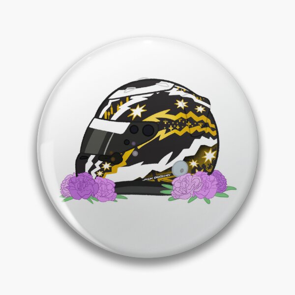 Item preview, Jack Doohan 2025 Australia Helmet With Flowers  designed and sold by OriDraws.