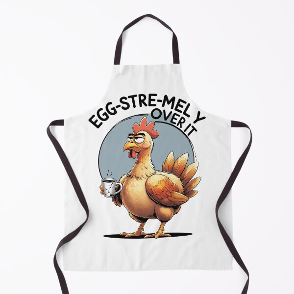 Item preview, Egg-stremely Over It – Tired Chicken Mood designed and sold by CountryGirlStrong.