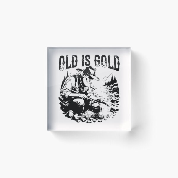 Item preview, Old is Gold; designed and sold by StickerApe.