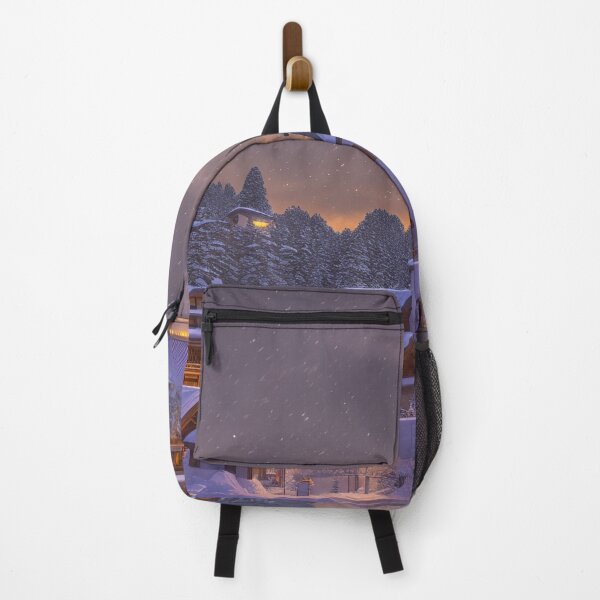 Item preview, '"Winter mountain landscape: 'The snow-covered village'" designed and sold by VisionsofArt.