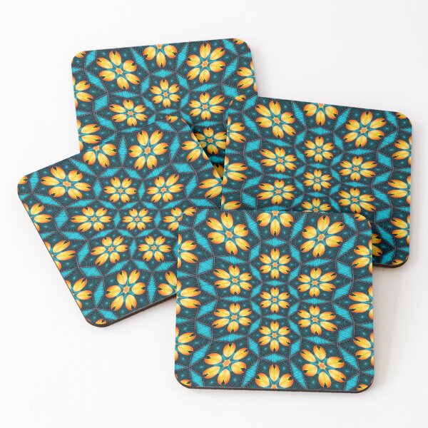 Item preview, Yellow Abstract Flowers designed and sold by Patternflower.