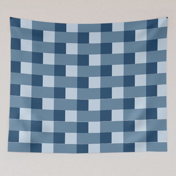 Item preview, Tri-Tone Grid Rhythm Blue Tone  designed and sold by Luckymoon2000.
