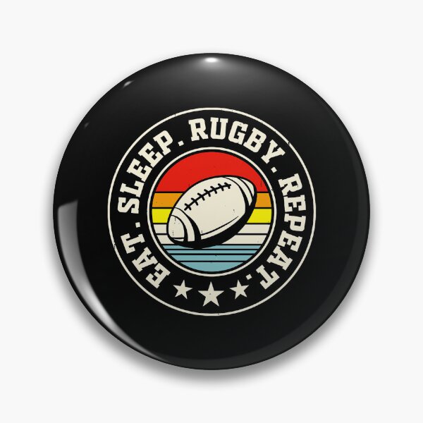 Item preview, Eat Sleep Rugby Repeat Retro Rugby Funny American Football Vintage Gift  designed and sold by GabrieSketcham.